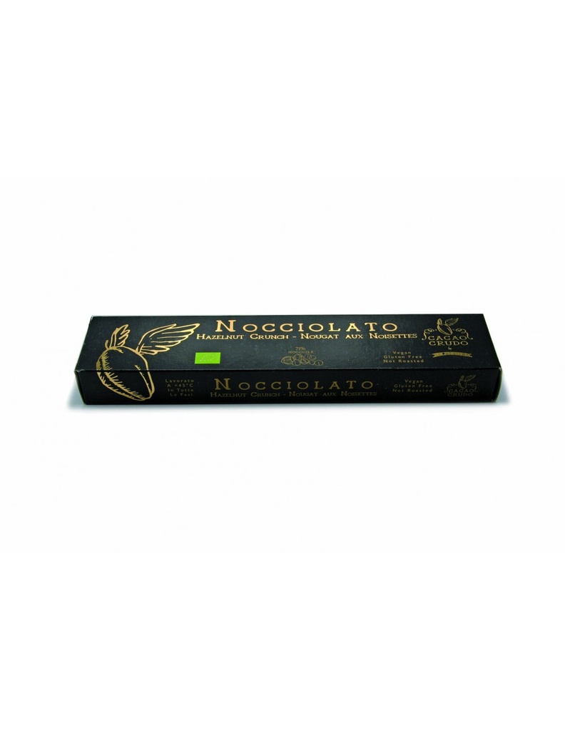 Torrone Nocciolato al Cioccolato 200g - Cacao Crudo
